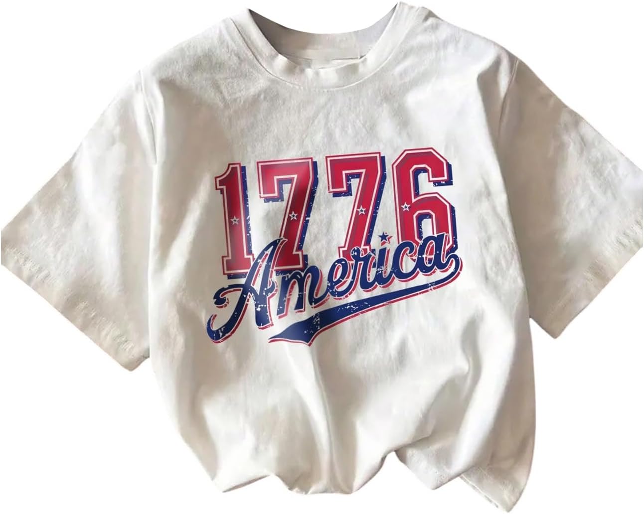 RoseSeek Women's Graphic Letter Tee Crew Neck Drop Shoulder Trendy Summer T Shirt Short Sleeve Vintage Car Print Top - Image 33