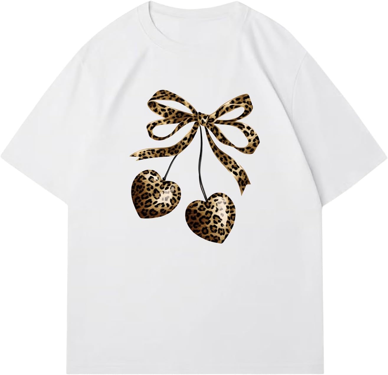 RoseSeek Women's Graphic Letter Tee Crew Neck Drop Shoulder Trendy Summer T Shirt Short Sleeve Vintage Car Print Top - Image 52