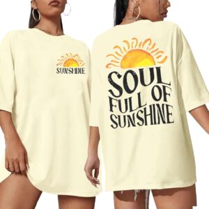 Salty Beach Shirt Women Oversized Hawaiian Beach Tops Summer Sunshine Graphic Tee Hawaii Tropical Beachy Outfit