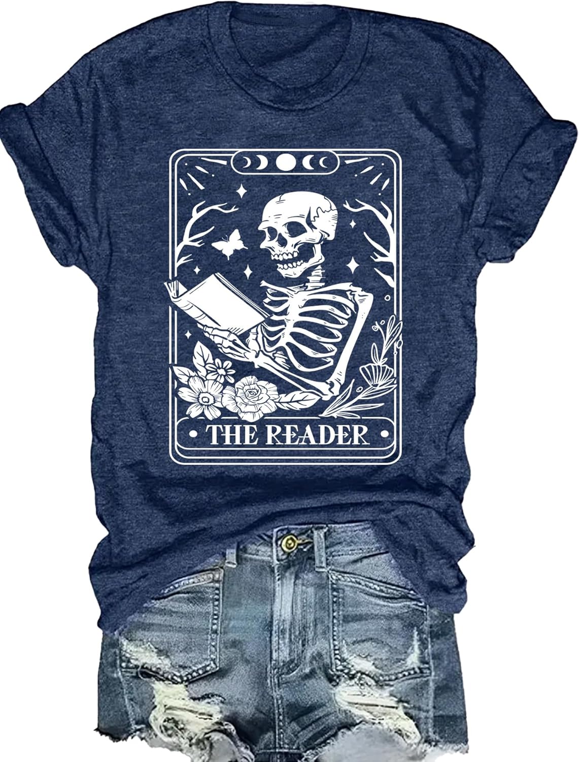 Skeleton Shirt Women Halloween Skeleton T-Shirt Skull Graphic Tees Casual Fall Short Sleeve Funny Casual Athletic Tops - Image 5