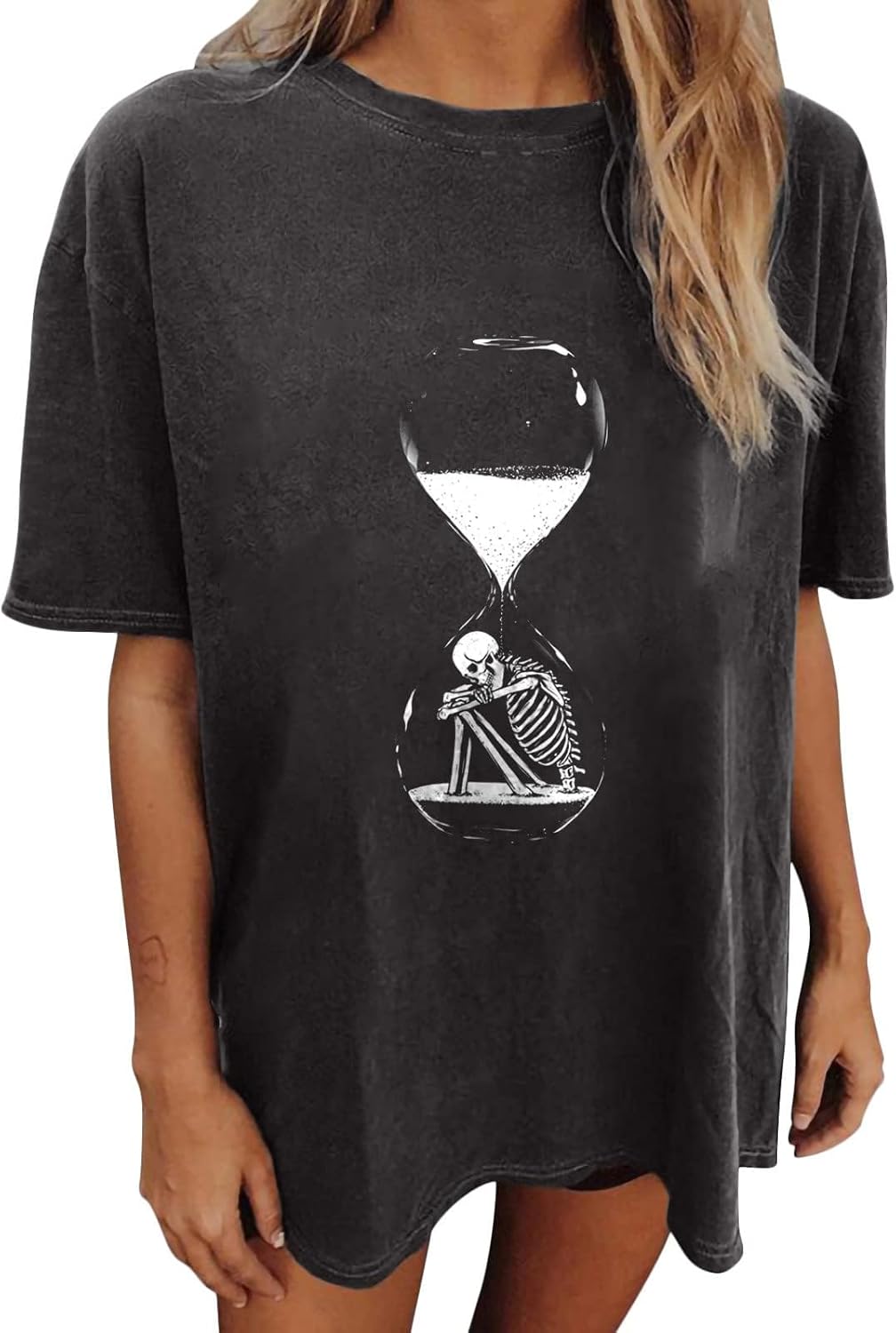 Summer Y2k Tops for Womens, Casual Vintage Short Sleeve T-Shirt, Girls Oversize Loose Round Neck Elastic Tee - Image 16