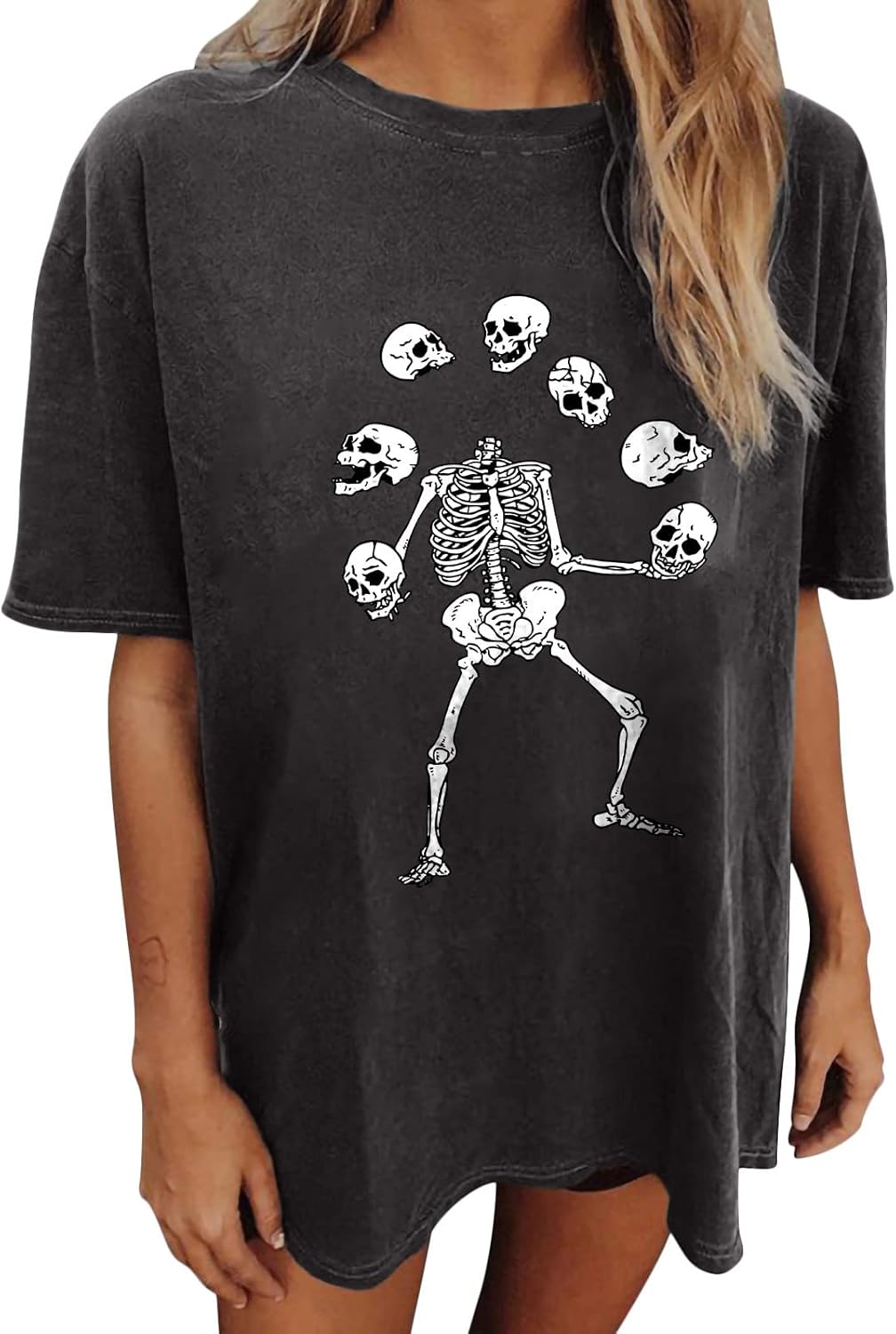 Summer Y2k Tops for Womens, Casual Vintage Short Sleeve T-Shirt, Girls Oversize Loose Round Neck Elastic Tee - Image 14