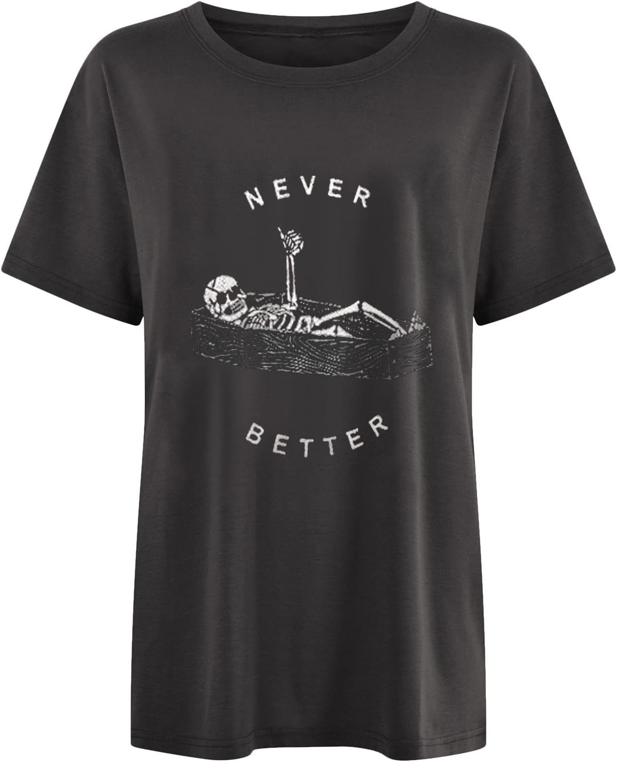 Summer Y2k Tops for Womens, Casual Vintage Short Sleeve T-Shirt, Girls Oversize Loose Round Neck Elastic Tee - Image 3