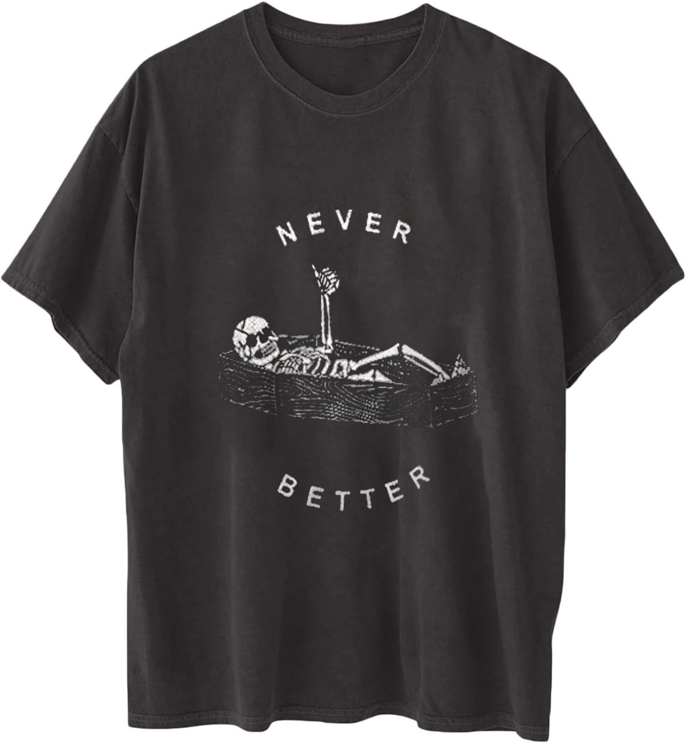 Summer Y2k Tops for Womens, Casual Vintage Short Sleeve T-Shirt, Girls Oversize Loose Round Neck Elastic Tee - Image 2