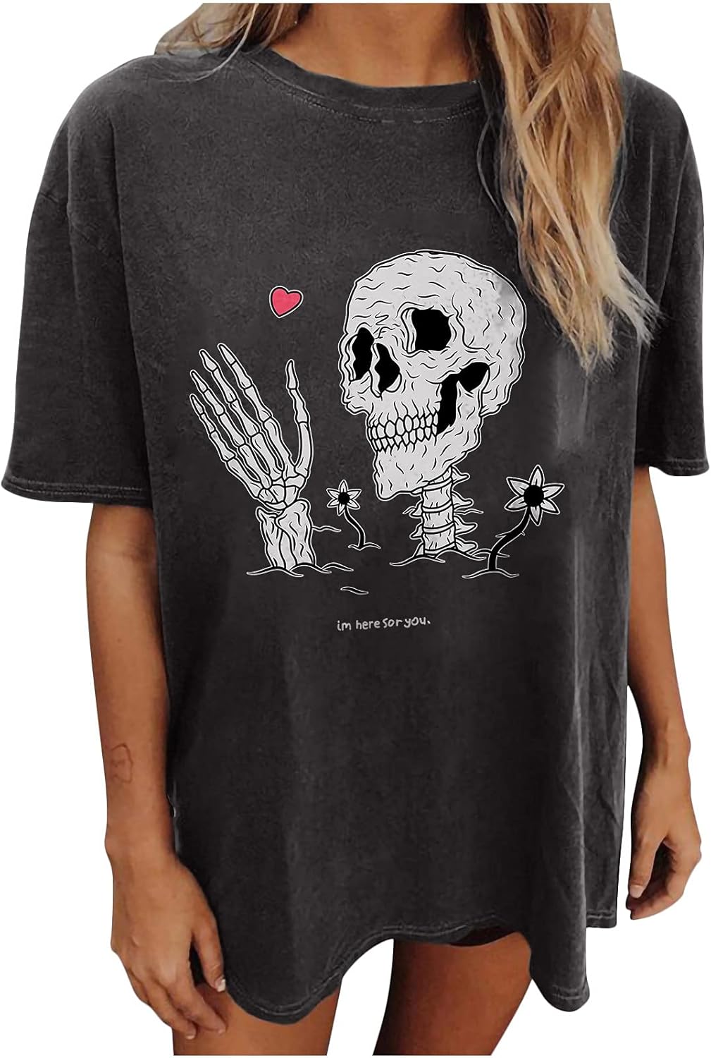 Summer Y2k Tops for Womens, Casual Vintage Short Sleeve T-Shirt, Girls Oversize Loose Round Neck Elastic Tee - Image 15