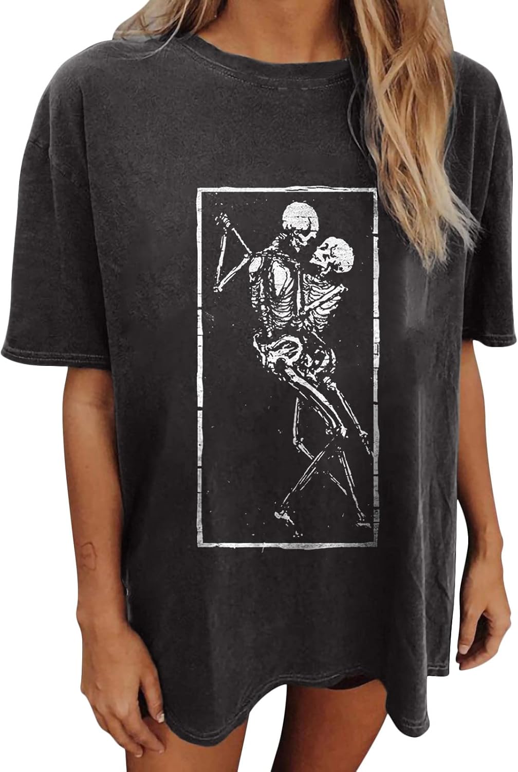 Summer Y2k Tops for Womens, Casual Vintage Short Sleeve T-Shirt, Girls Oversize Loose Round Neck Elastic Tee - Image 22