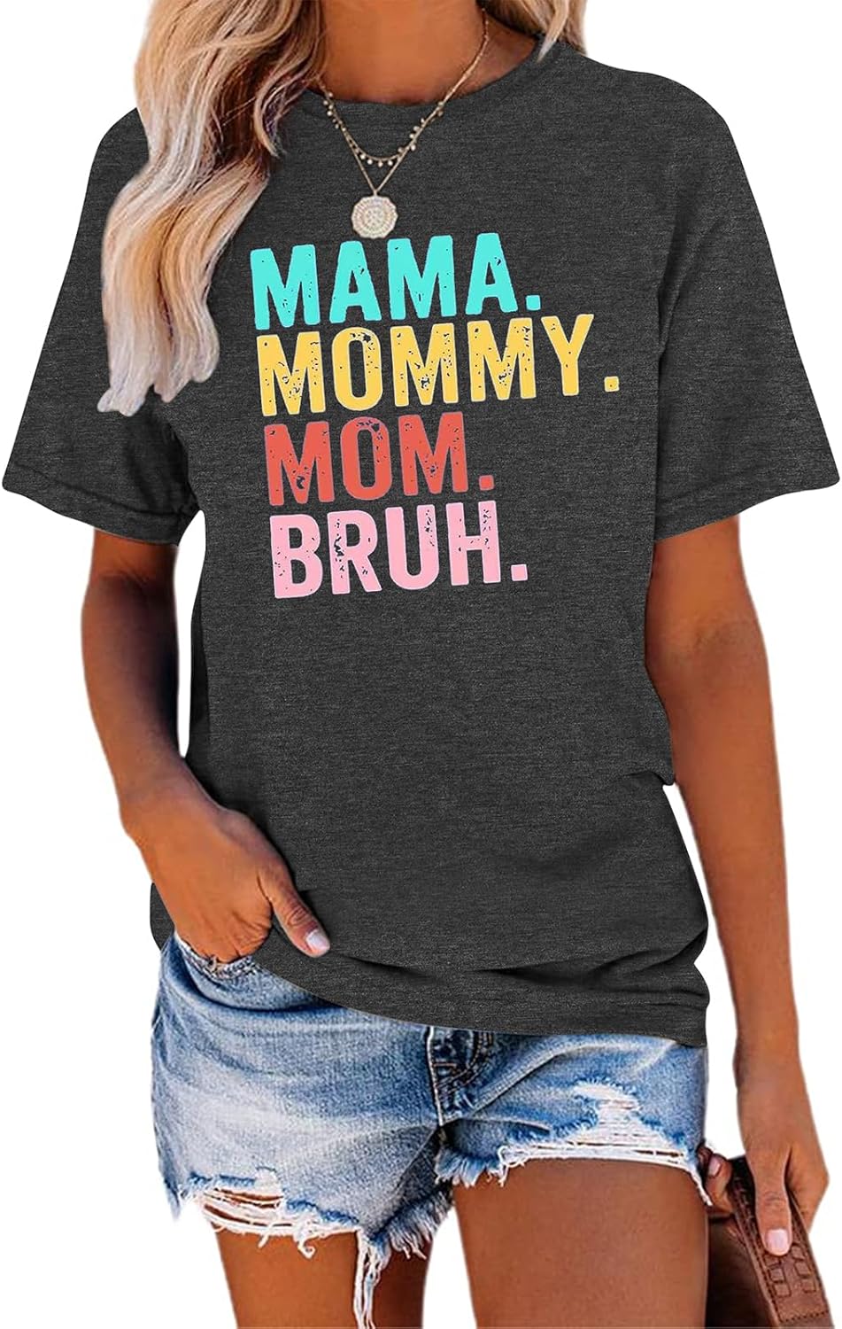 TAKEYAL Women Los Angeles Graphic T Shirts California Letter Print Short Sleeve Tee Loose Casual Tops - Image 36