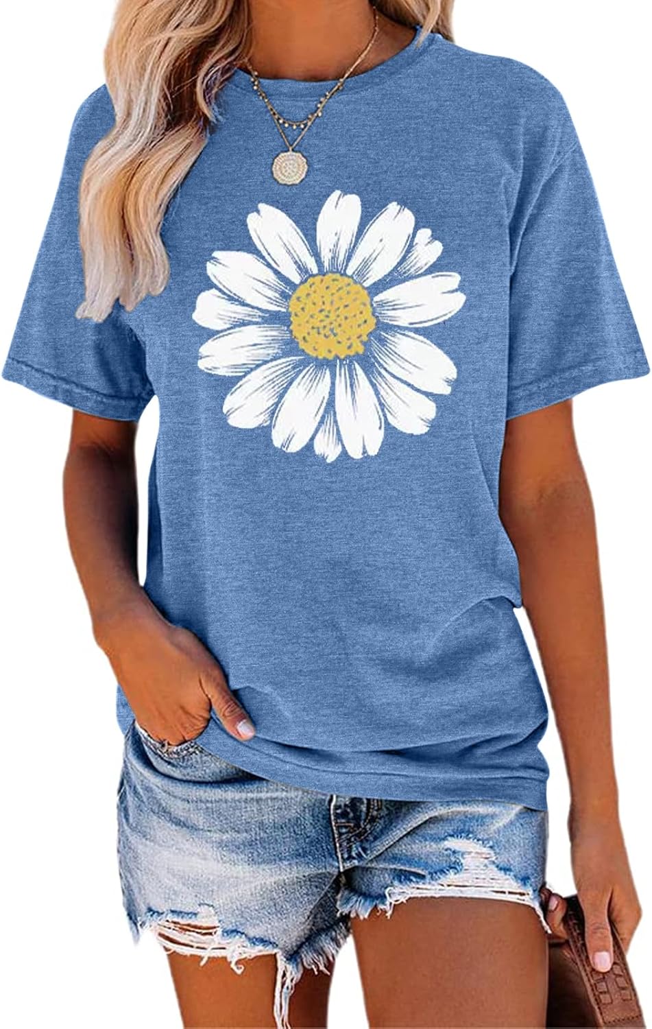 TAKEYAL Women Los Angeles Graphic T Shirts California Letter Print Short Sleeve Tee Loose Casual Tops - Image 32