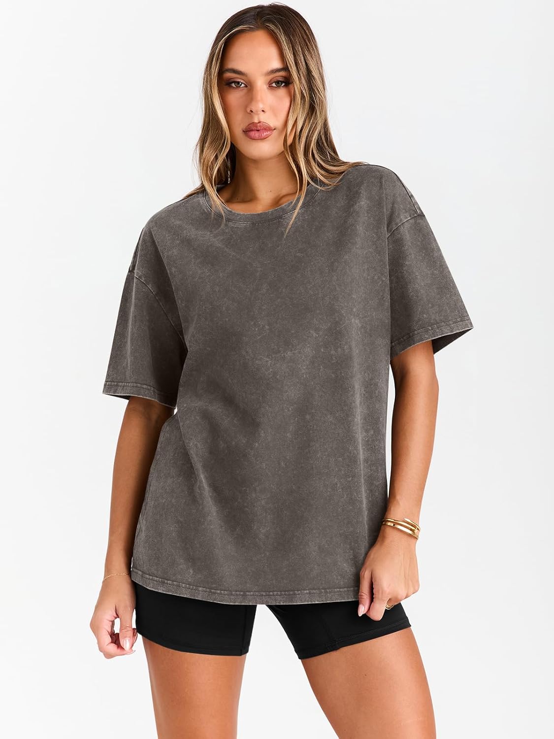 Trendy Queen Oversized Vintage T Shirts for Women Graphic Summer Top 2025 Y2k Short Sleeve Basic Cute Grunge Clothes - Image 2