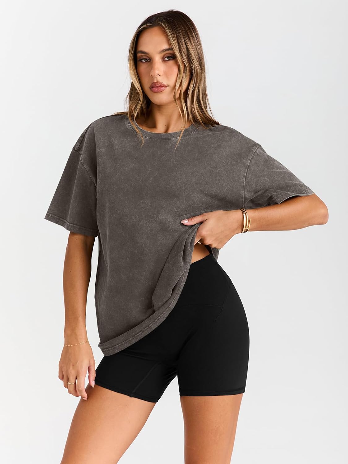 Trendy Queen Oversized Vintage T Shirts for Women Graphic Summer Top 2025 Y2k Short Sleeve Basic Cute Grunge Clothes - Image 3