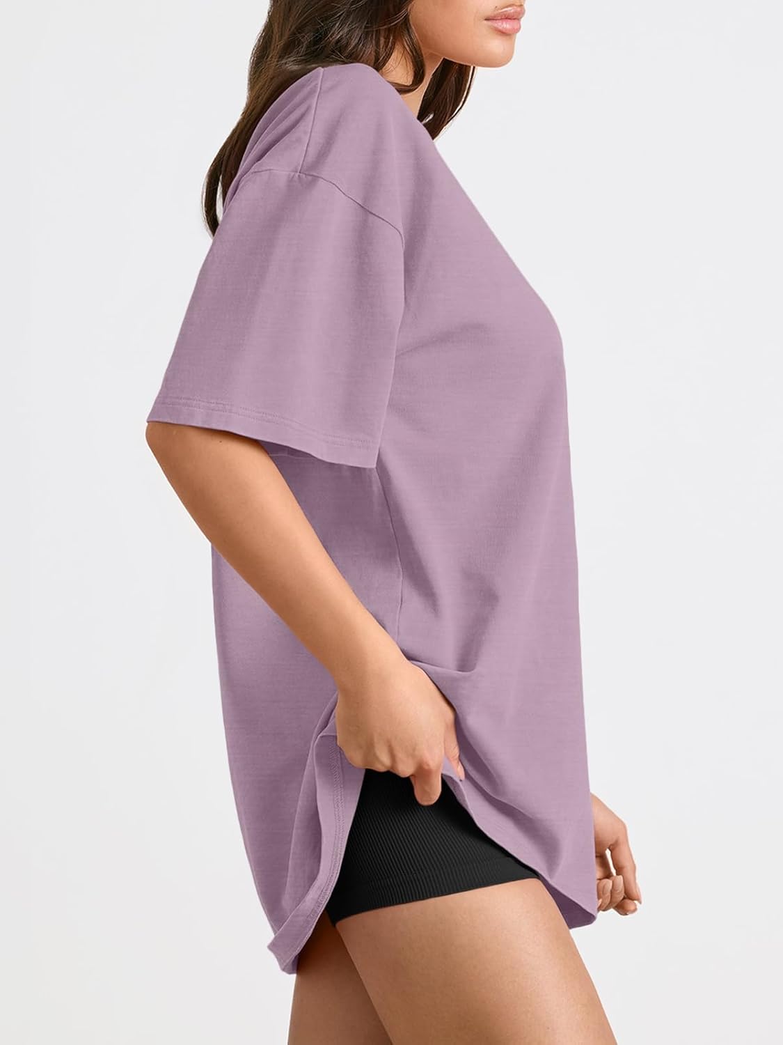 Trendy Queen Womens Oversized Summer T Shirts Fashion Workout Plus Size Tops Short Sleeve Beach Vacation Gym Clothes 2025 - Image 3