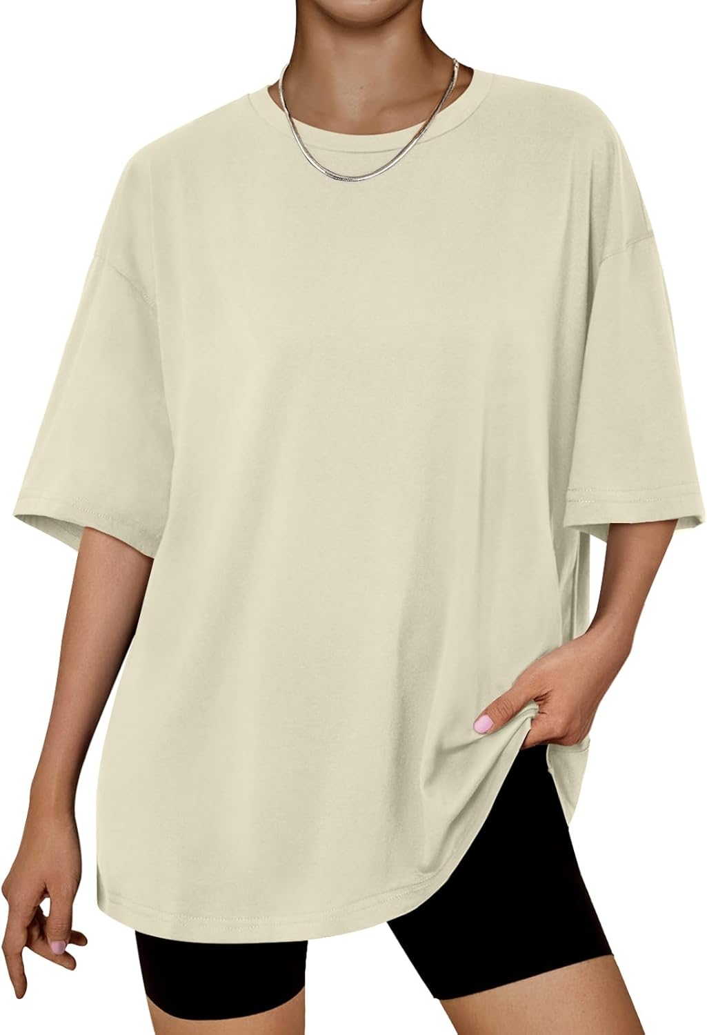 Trendy Queen Womens Oversized Summer T Shirts Fashion Workout Plus Size Tops Short Sleeve Beach Vacation Gym Clothes 2025 - Image 7