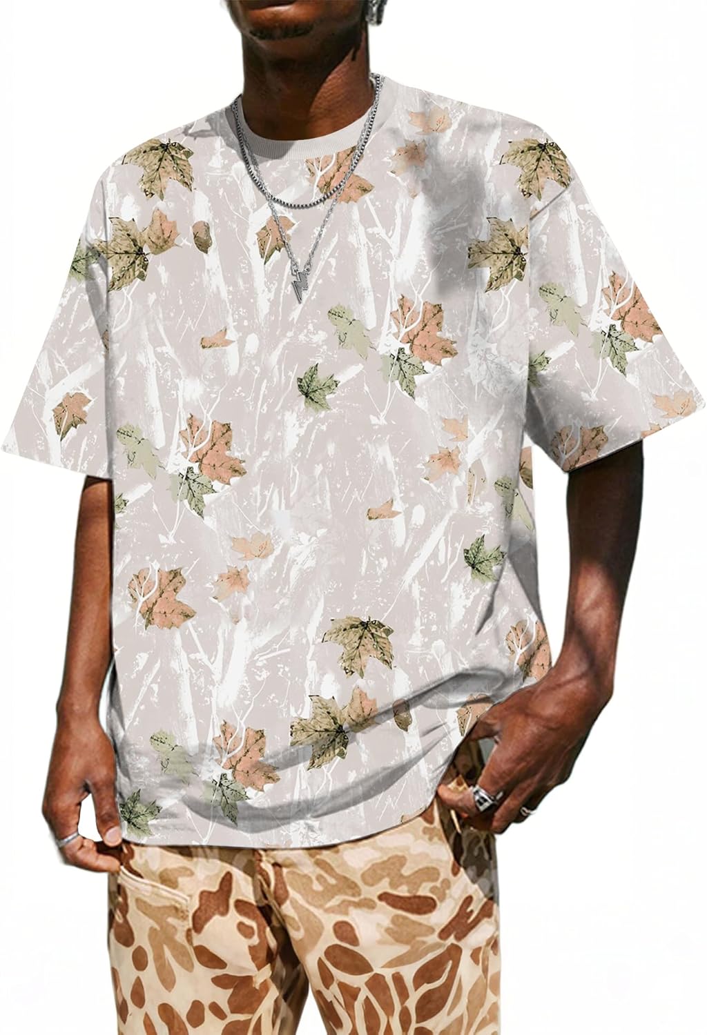 UOUA Mens Graphic Tees Vintage T-Shirts Oversized Letter Print Casual Crewneck Cotton Top Short Sleeve Rapper Streetwear - Image 18