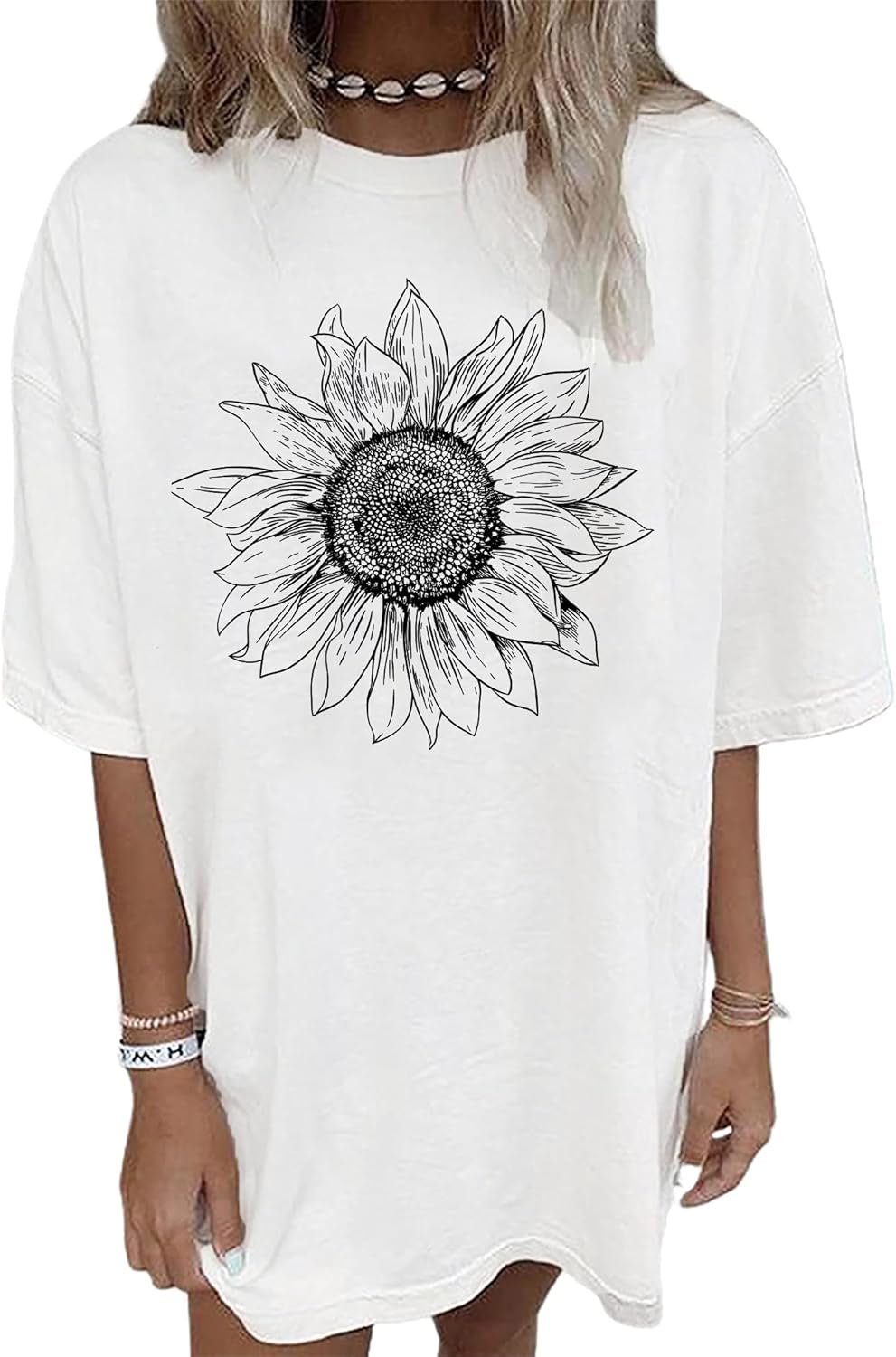 vblane Oversized T Shirts for Women Short Sleeve Summer Loose Vintage Graphic Tees - Image 26
