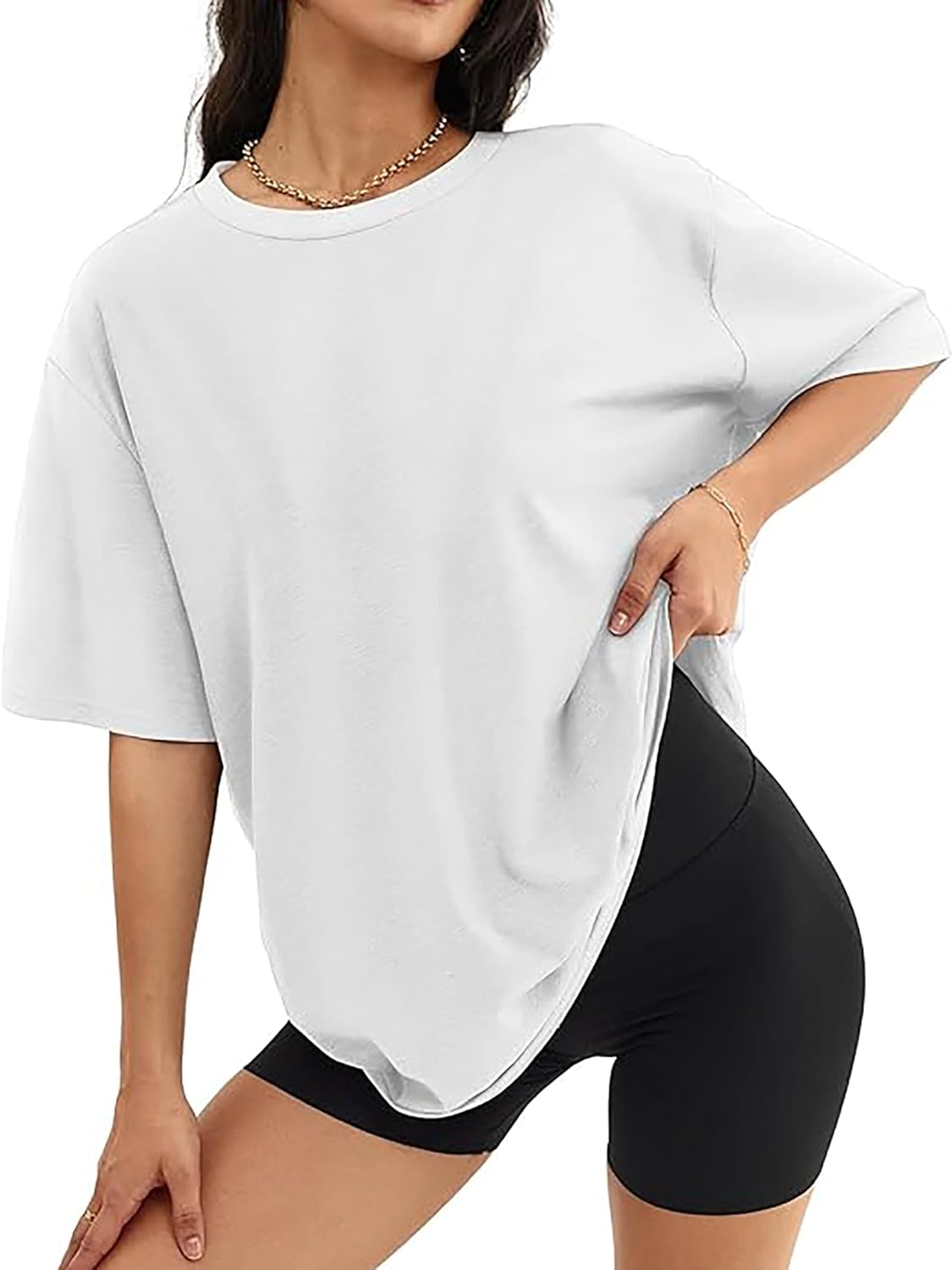 vblane Oversized T Shirts for Women Short Sleeve Summer Loose Vintage Graphic Tees - Image 7