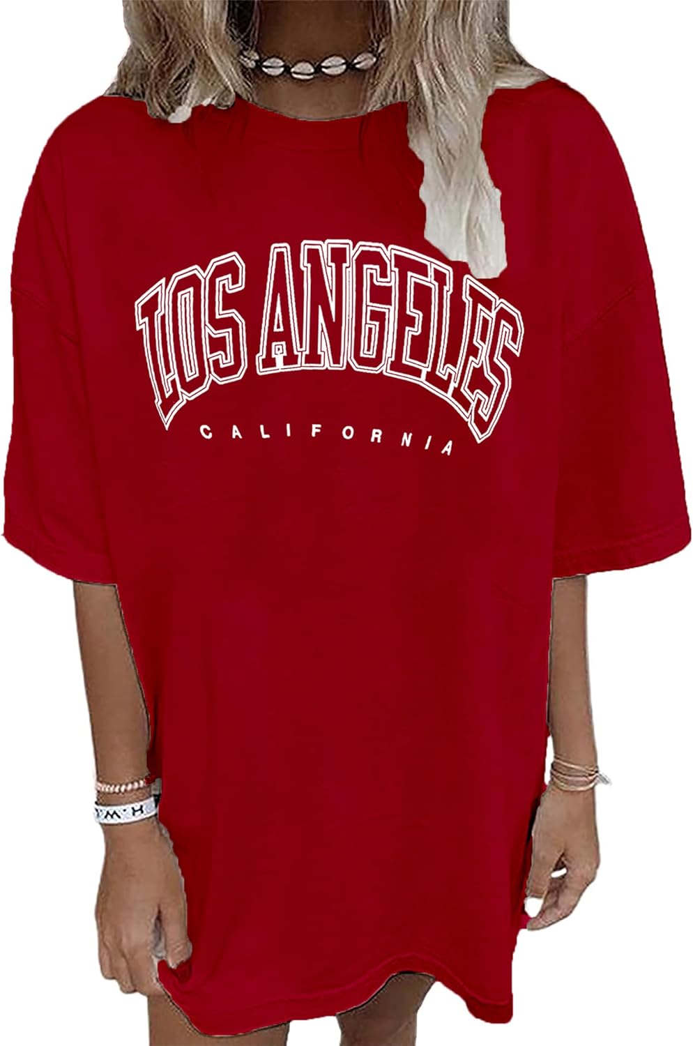 vblane Oversized T Shirts for Women Short Sleeve Summer Loose Vintage Graphic Tees - Image 9