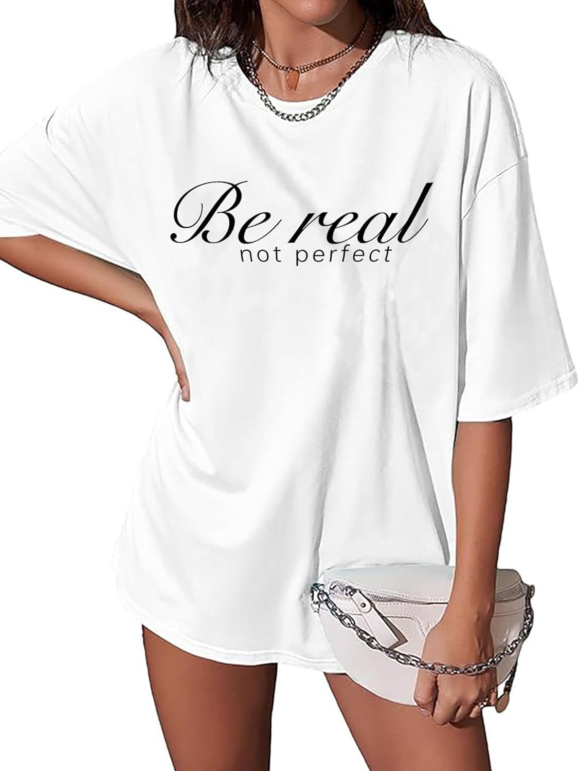 vblane Oversized T Shirts for Women Short Sleeve Summer Loose Vintage Graphic Tees - Image 10
