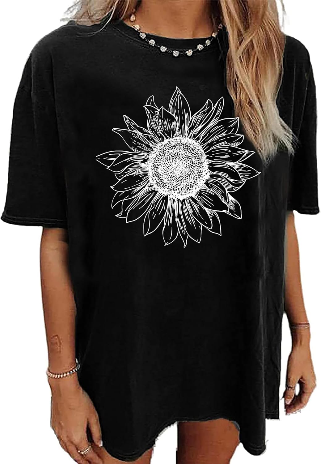 vblane Oversized T Shirts for Women Short Sleeve Summer Loose Vintage Graphic Tees - Image 15