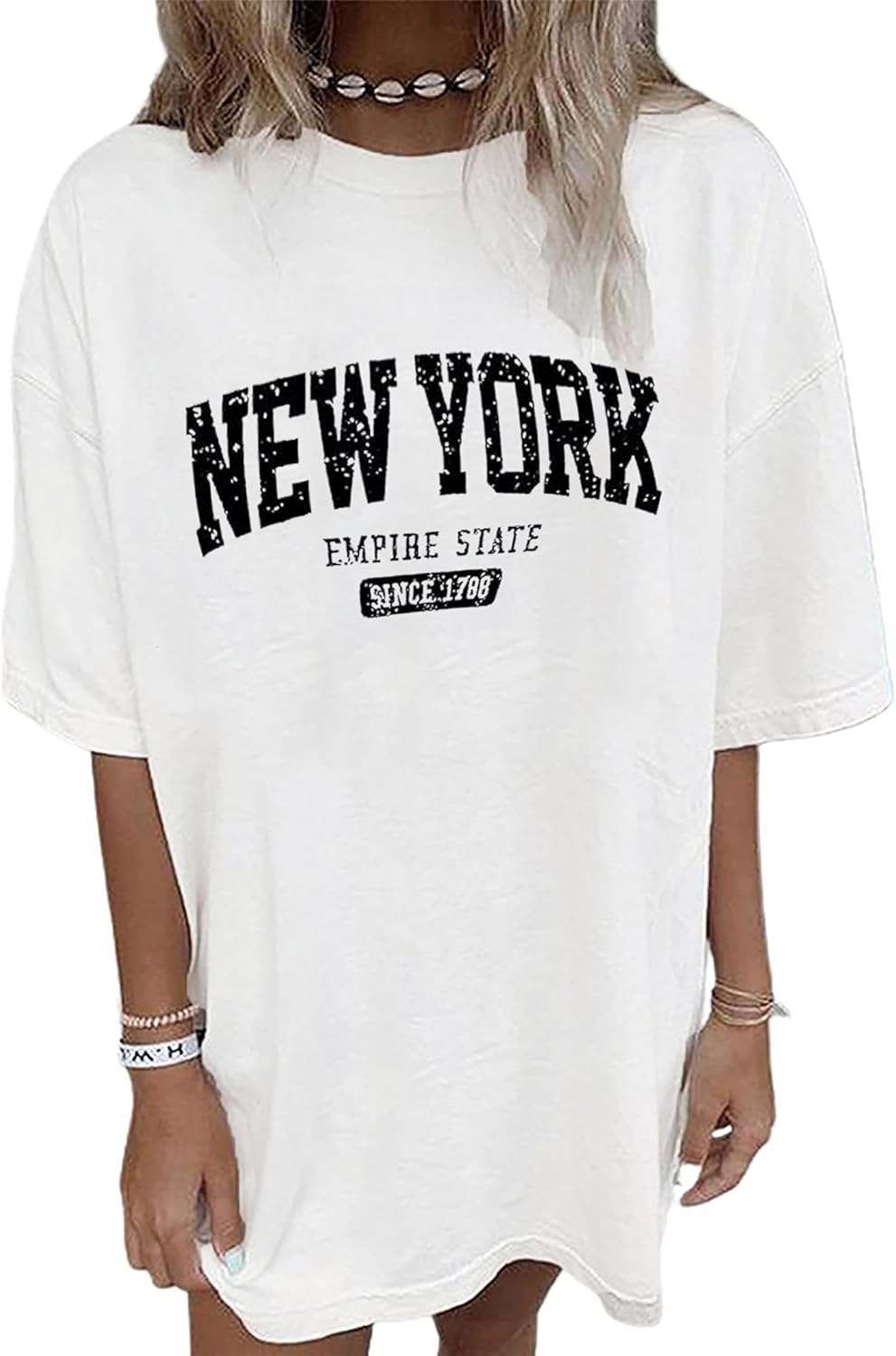 vblane Oversized T Shirts for Women Short Sleeve Summer Loose Vintage Graphic Tees - Image 23