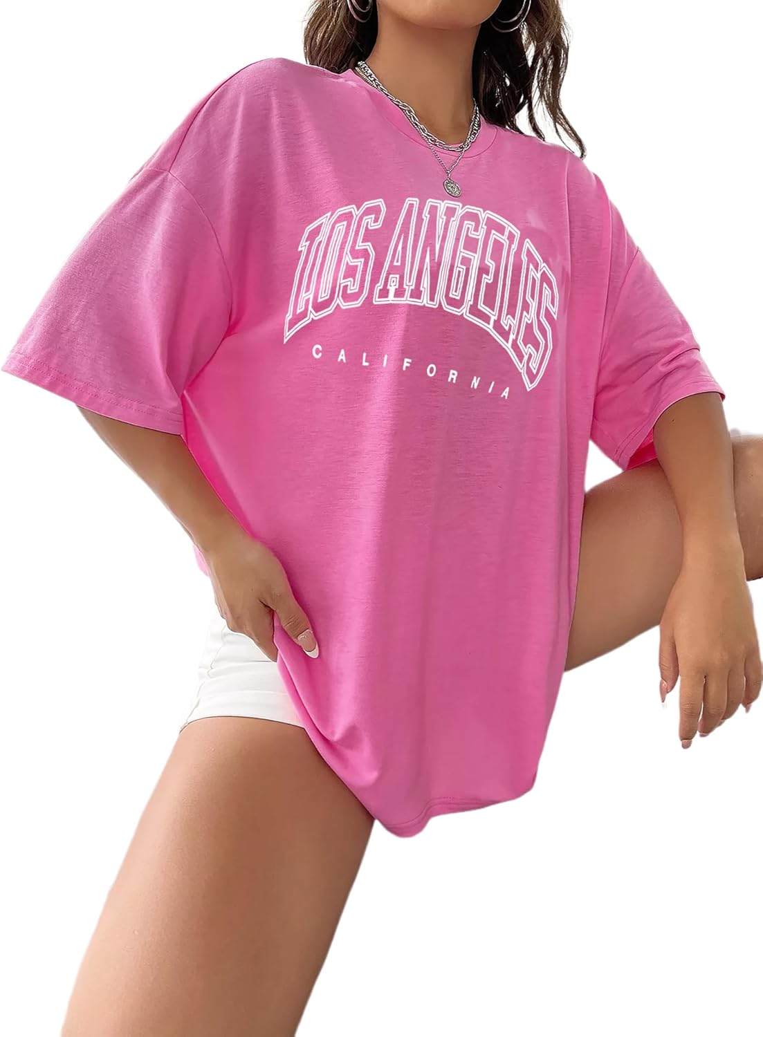 vblane Oversized T Shirts for Women Short Sleeve Summer Loose Vintage Graphic Tees - Image 4