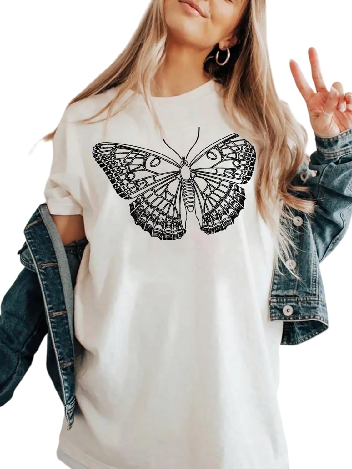 vblane Oversized T Shirts for Women Short Sleeve Summer Loose Vintage Graphic Tees - Image 20