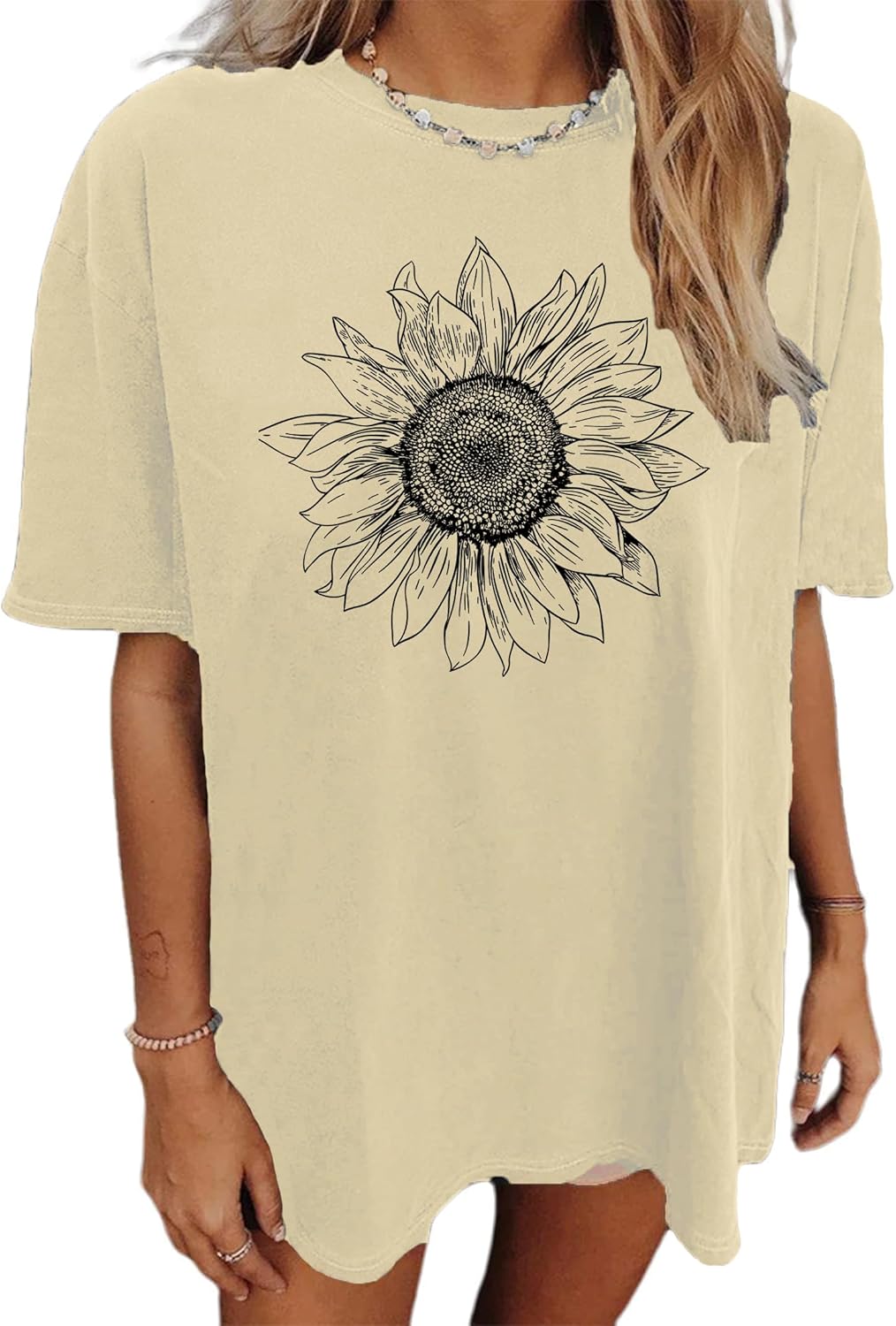 vblane Oversized T Shirts for Women Short Sleeve Summer Loose Vintage Graphic Tees - Image 22