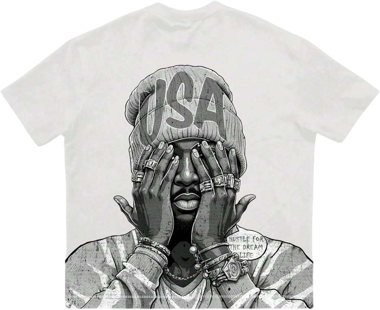 VIPWOLF Men's Cartoon Graphic Tee Shirts Y2K Short Sleeve Crew Neck Summer - Image 13