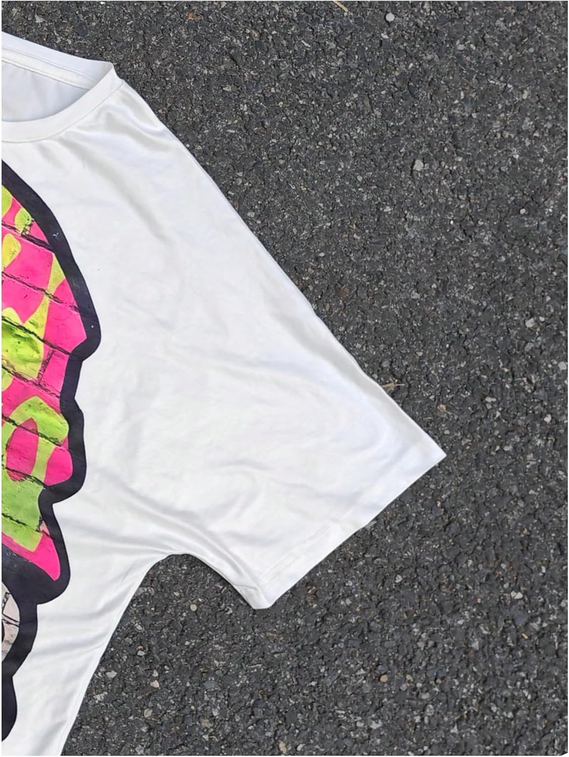 VIPWOLF Men's Cartoon Graphic Tee Shirts Y2K Short Sleeve Crew Neck Summer - Image 4