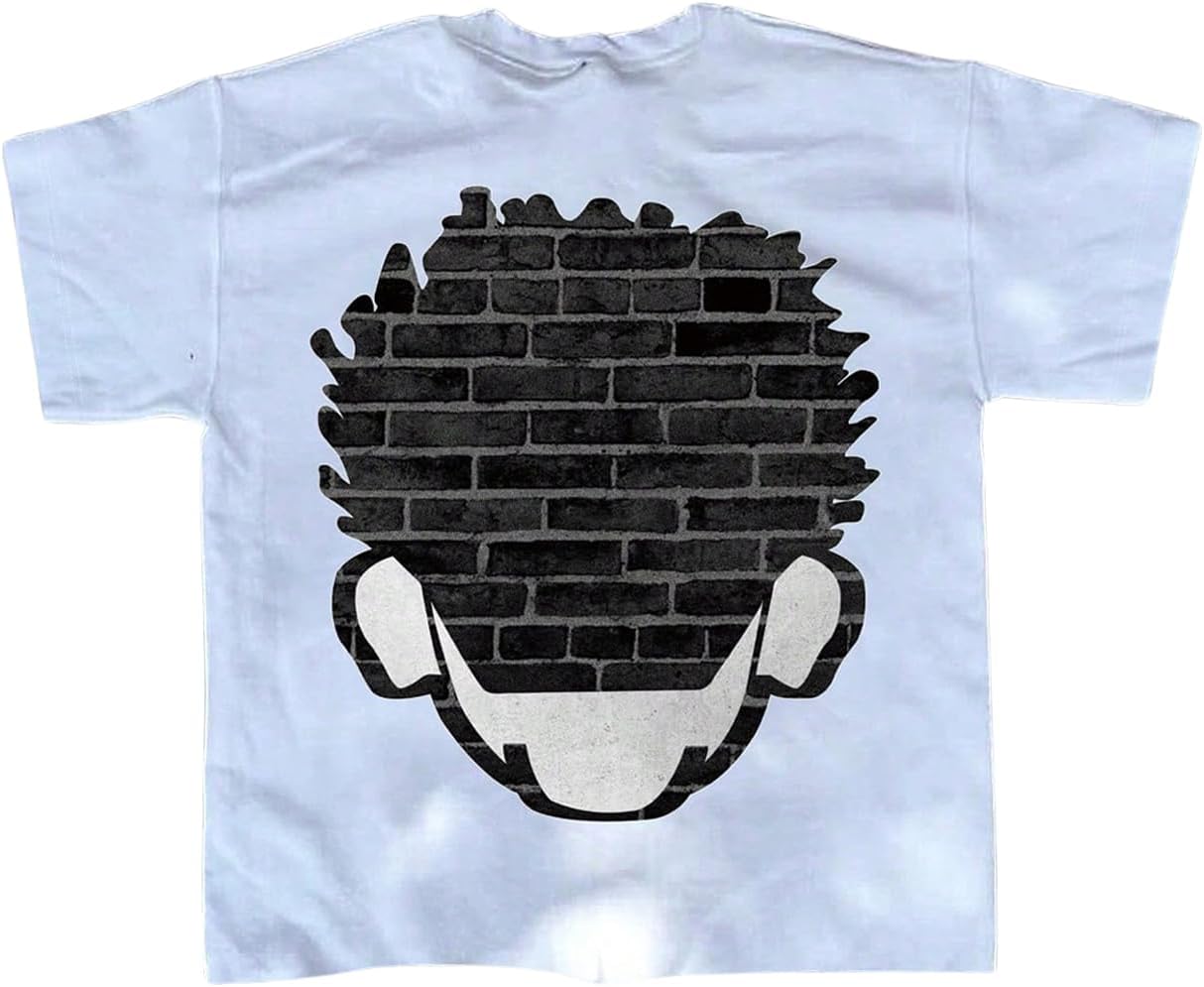 VIPWOLF Men's Cartoon Graphic Tee Shirts Y2K Short Sleeve Crew Neck Summer - Image 10