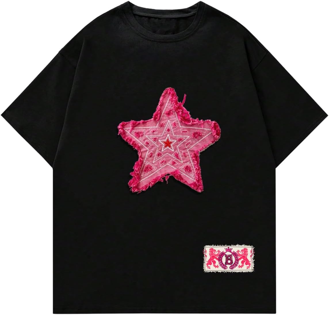 VIPWOLF Men's Cartoon Graphic Tee Shirts Y2K Short Sleeve Crew Neck Summer - Image 28