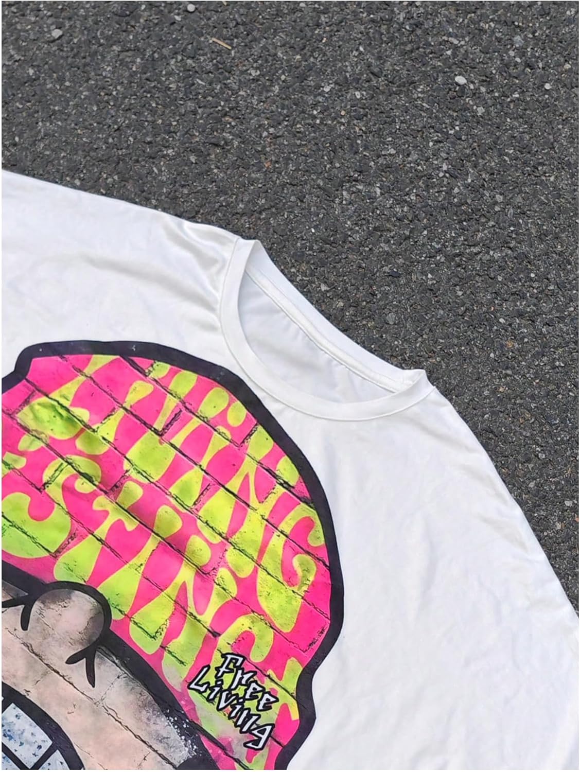 VIPWOLF Men's Cartoon Graphic Tee Shirts Y2K Short Sleeve Crew Neck Summer - Image 3