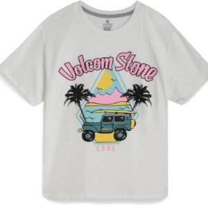 Volcom Girls Shirts - Casual Crewneck Short Sleeve Graphic Tee Trendy Tops - Breathable Girls Summer Clothes