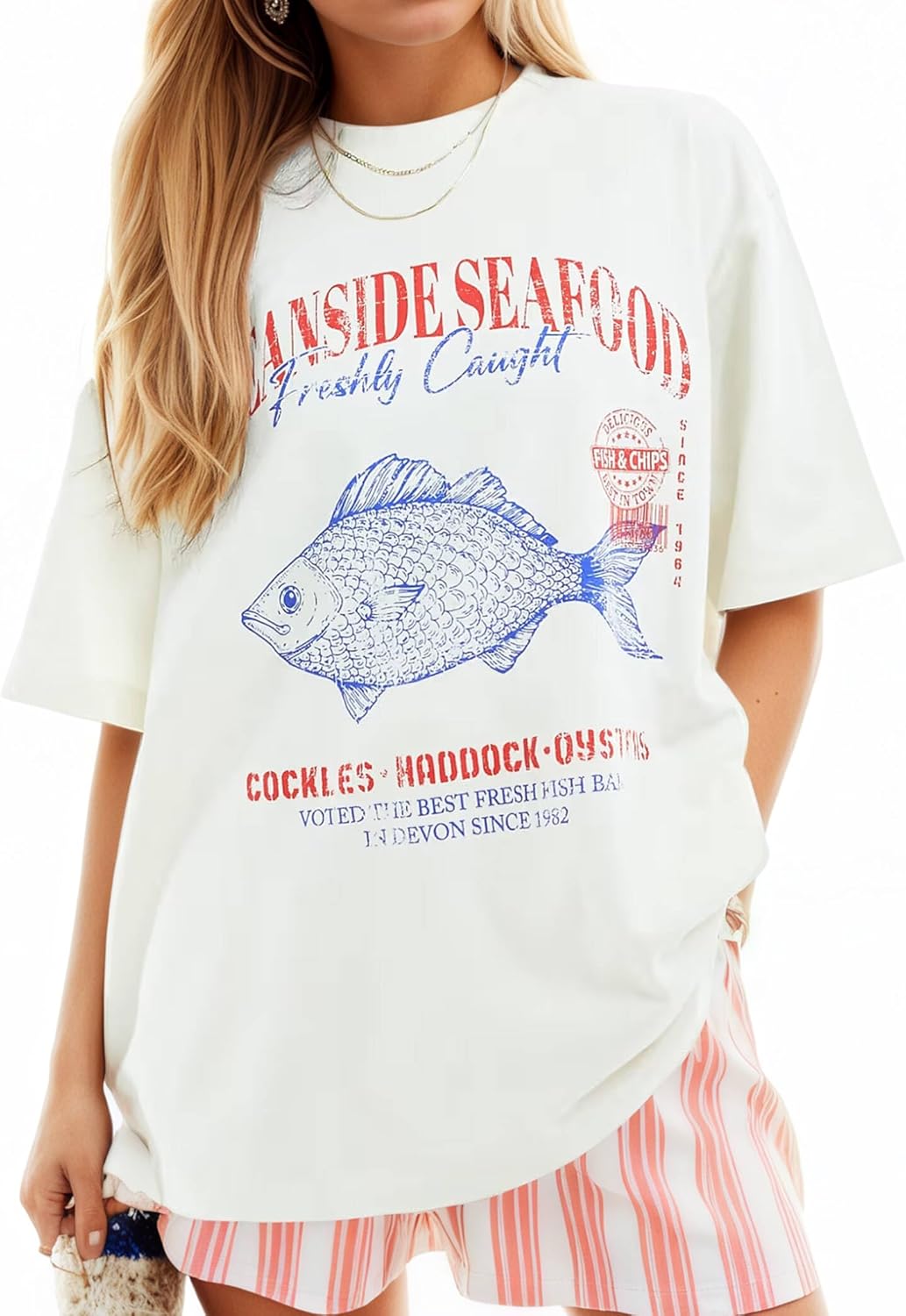 Women's Cottton Oversized Harvest Vintage Floral Graphic Tees Y2K Tops Summer Casual Streetwear - Image 15