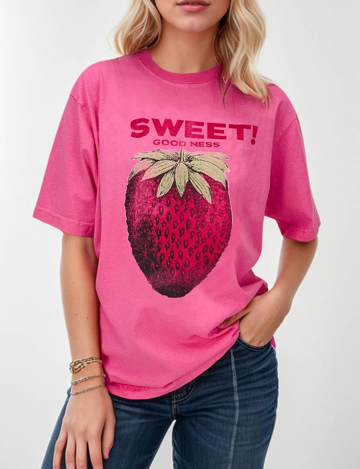 Women's Cottton Oversized Harvest Vintage Floral Graphic Tees Y2K Tops Summer Casual Streetwear - Image 5