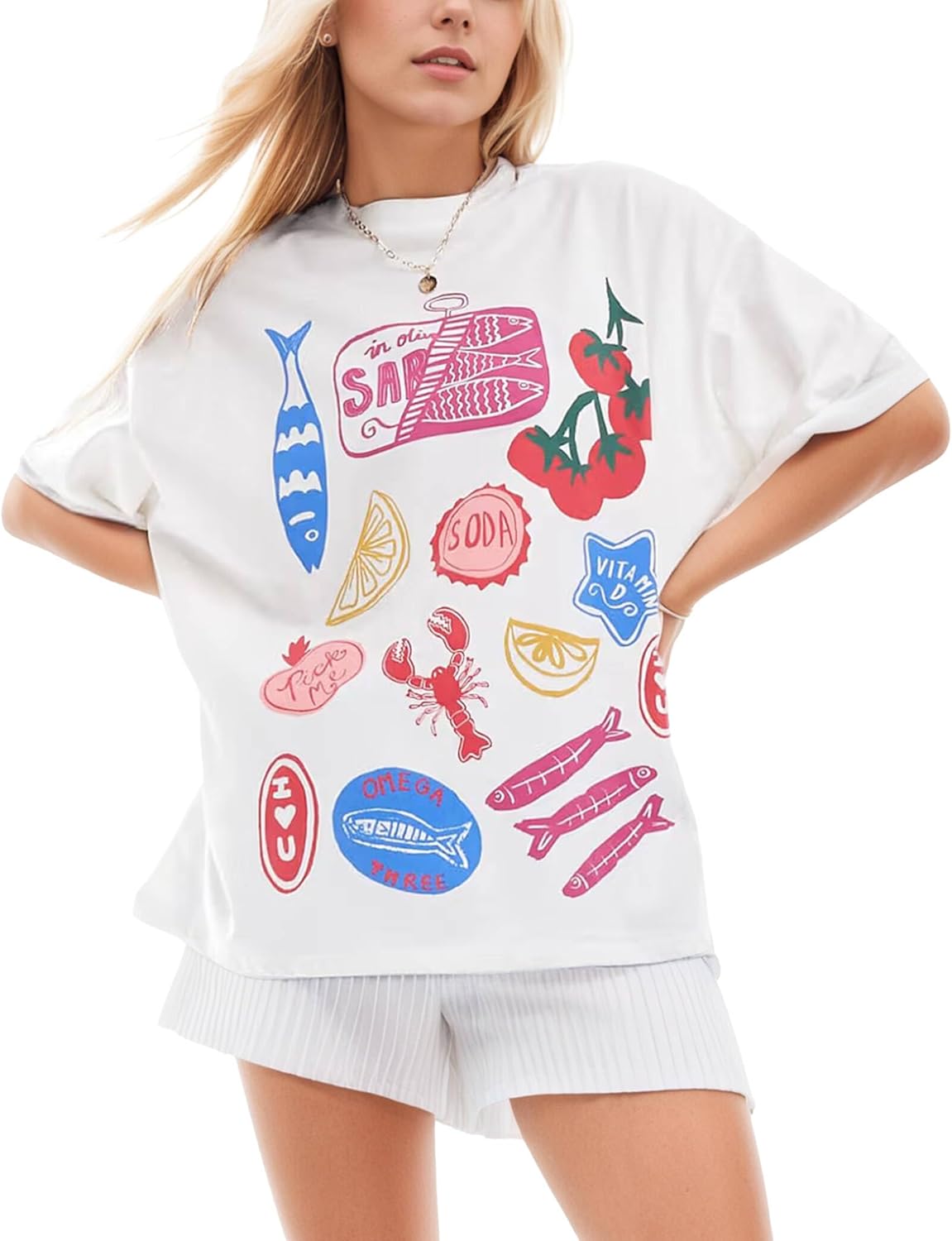 Women's Cottton Oversized Harvest Vintage Floral Graphic Tees Y2K Tops Summer Casual Streetwear - Image 13