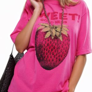 Women's Cottton Oversized Harvest Vintage Floral Graphic Tees Y2K Tops Summer Casual Streetwear