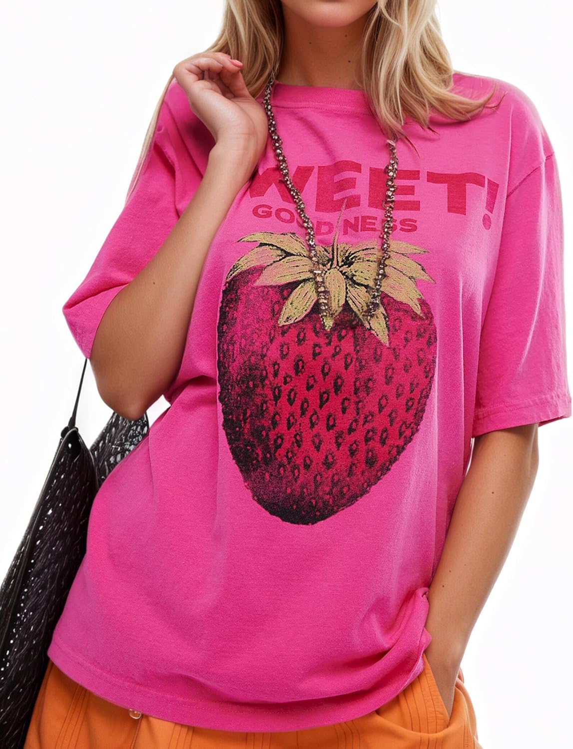 Women's Cottton Oversized Harvest Vintage Floral Graphic Tees Y2K Tops Summer Casual Streetwear