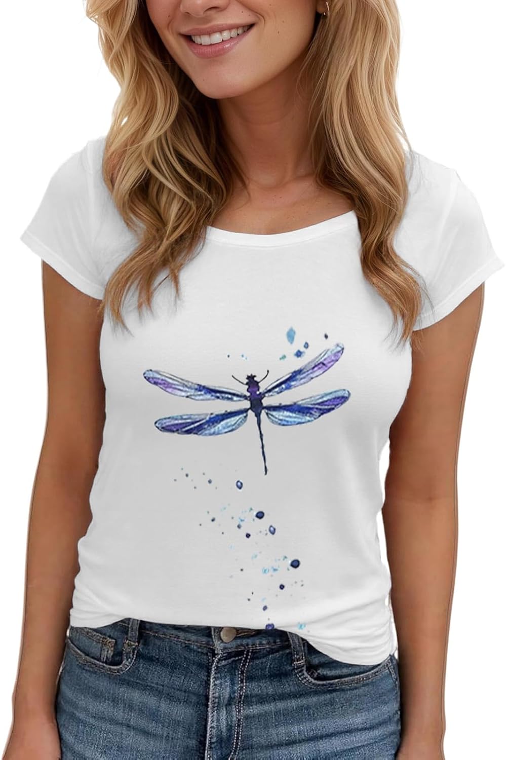 Women's Floral T-Shirts Graphic Loose Tees Sunflower Graphic Summer Short Sleeve Boho Casual Tops - Image 22