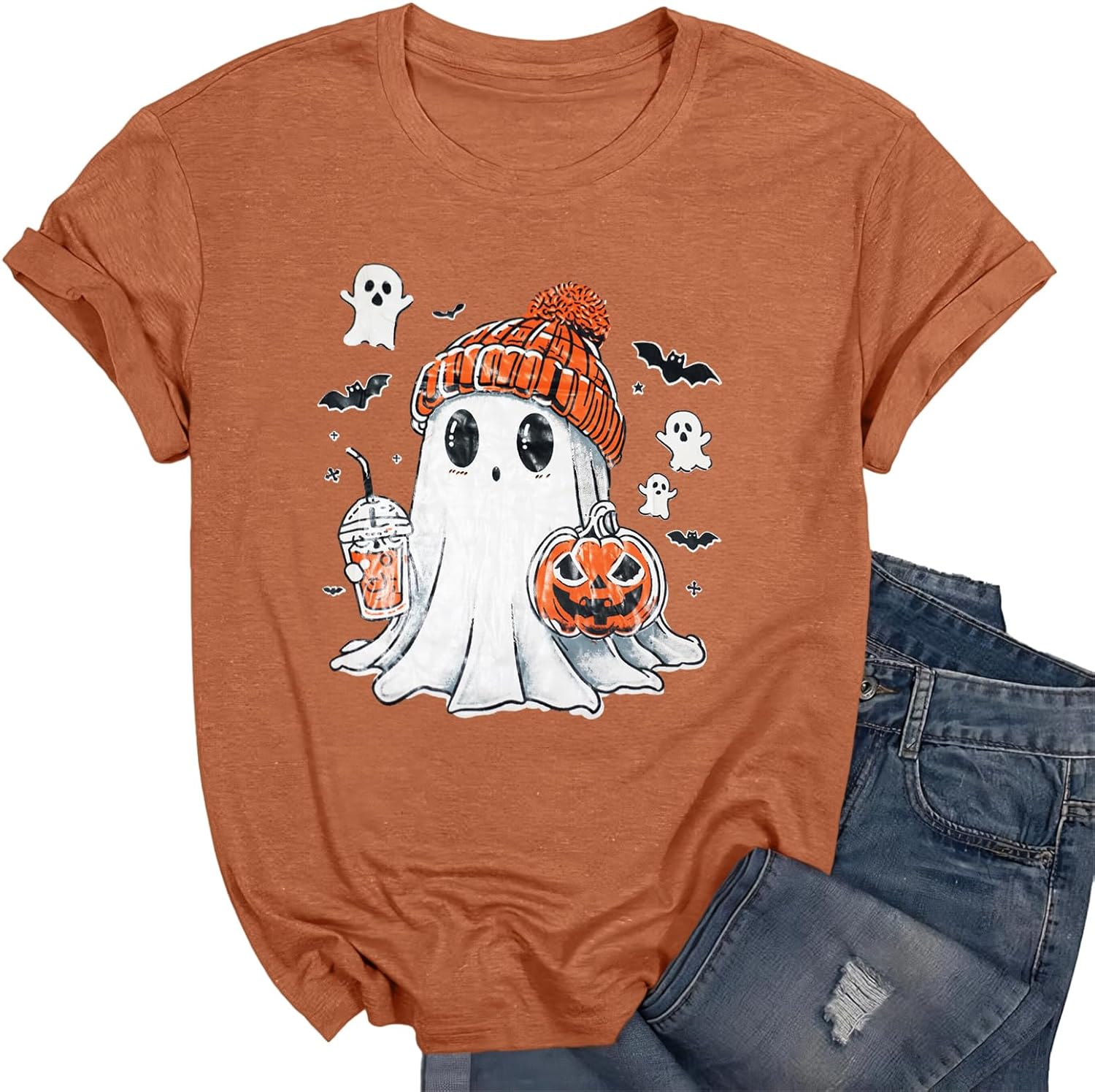 Women's Floral T-Shirts Graphic Loose Tees Sunflower Graphic Summer Short Sleeve Boho Casual Tops - Image 20