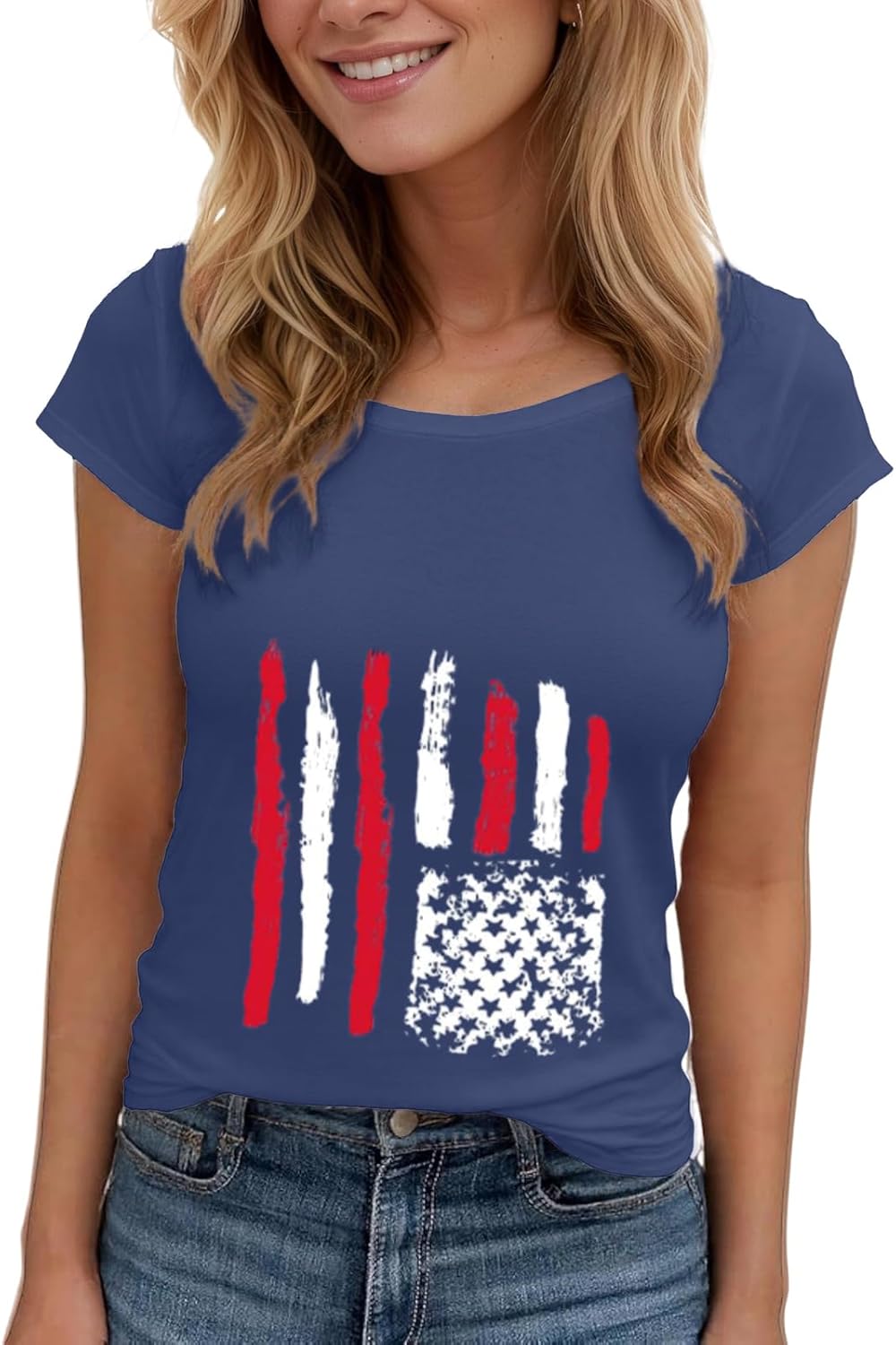 Women's Floral T-Shirts Graphic Loose Tees Sunflower Graphic Summer Short Sleeve Boho Casual Tops - Image 27