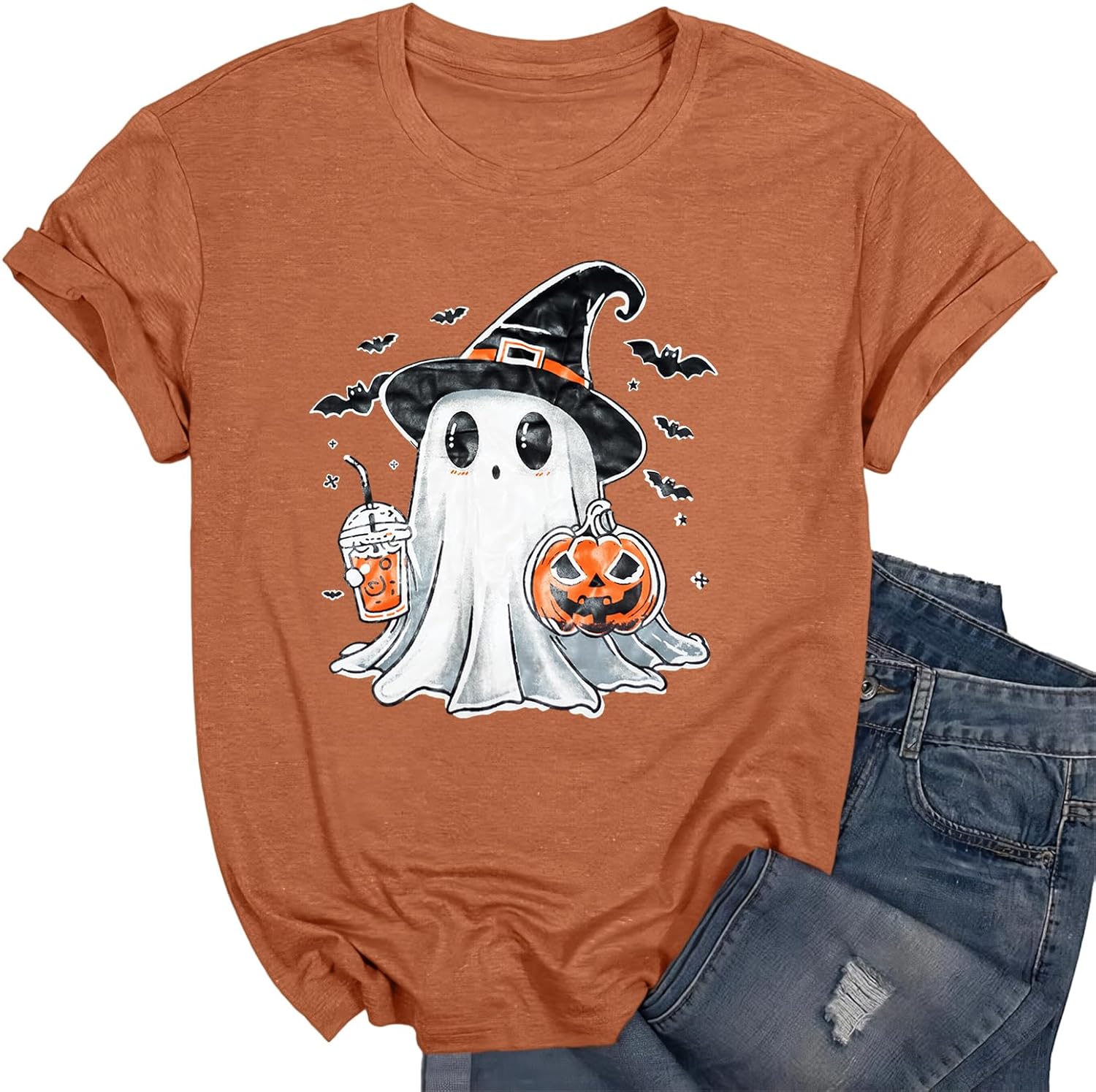 Women's Floral T-Shirts Graphic Loose Tees Sunflower Graphic Summer Short Sleeve Boho Casual Tops - Image 26