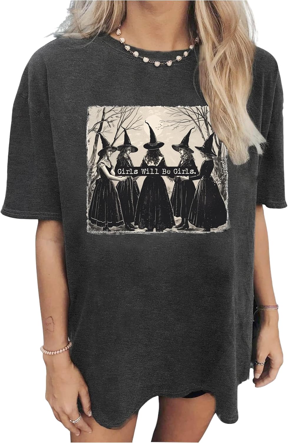 Womens Oversized Tshirt Flower Graphic Tees Nashville Music Short Sleeve Shirts Summer Casual Loose Beach Tops - Image 30