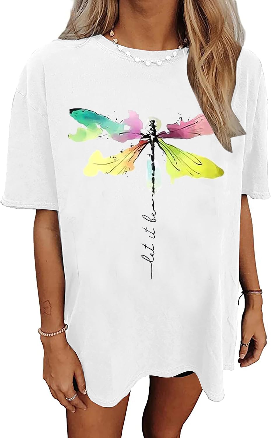Womens Oversized Tshirt Graphic Tees Summer Casual Short Sleeves Tops Beach Vacation Clothes - Image 13