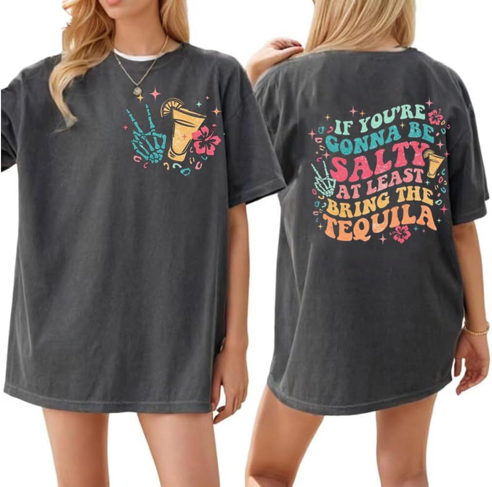 Womens Oversized Tshirts Skeleton Flowers Funny Graphic Loose Shirts Tops - Image 5