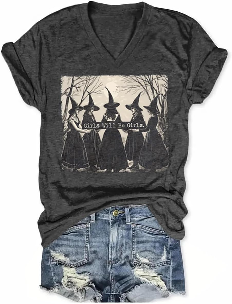 Women's T-Shirts V-Neck Boho Flowers Wildflowers Graphic Tees Shirts Cute Casual Summer Tops Short Sleeve T Shirt - Image 11