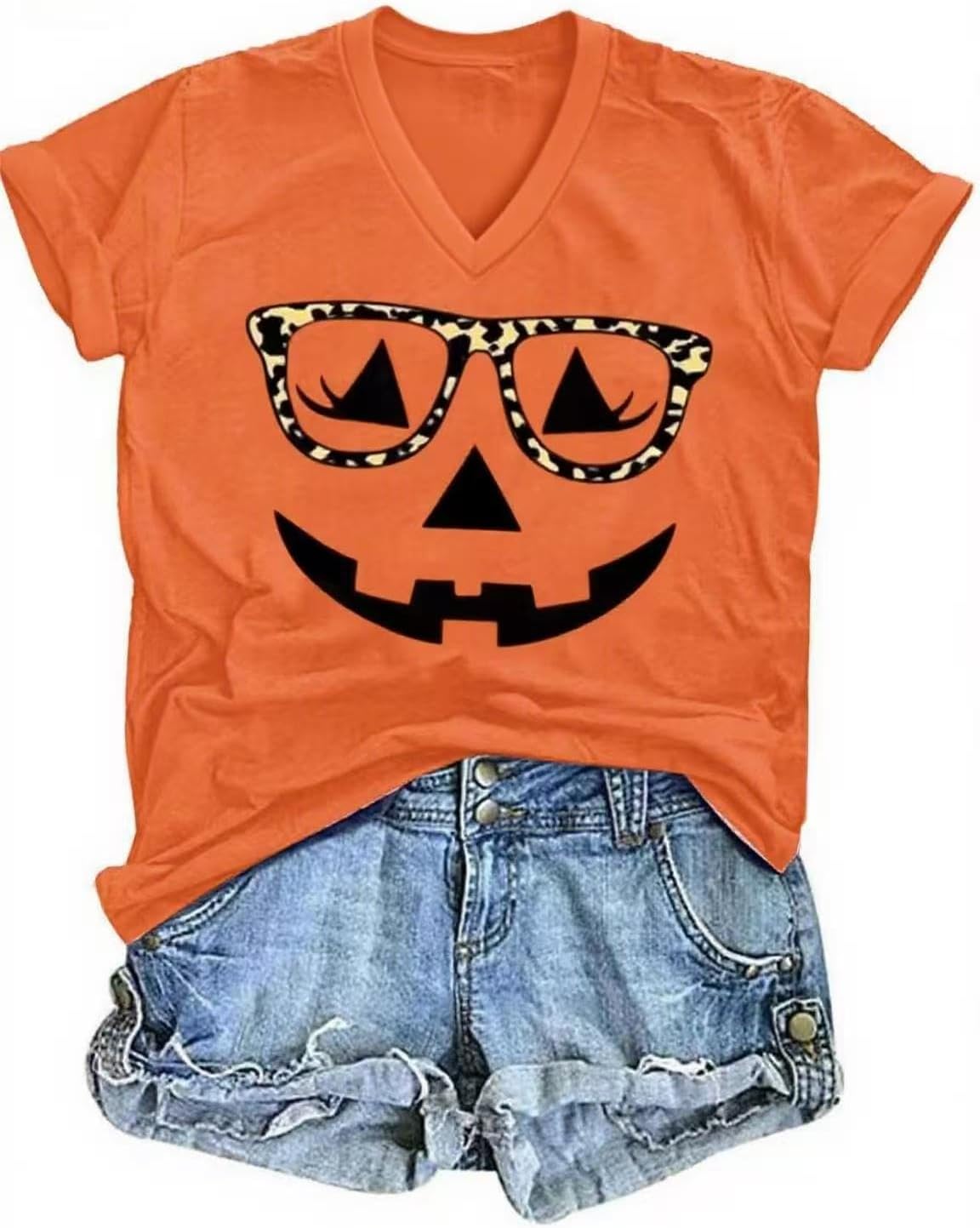 Women's T-Shirts V-Neck Boho Flowers Wildflowers Graphic Tees Shirts Cute Casual Summer Tops Short Sleeve T Shirt - Image 10