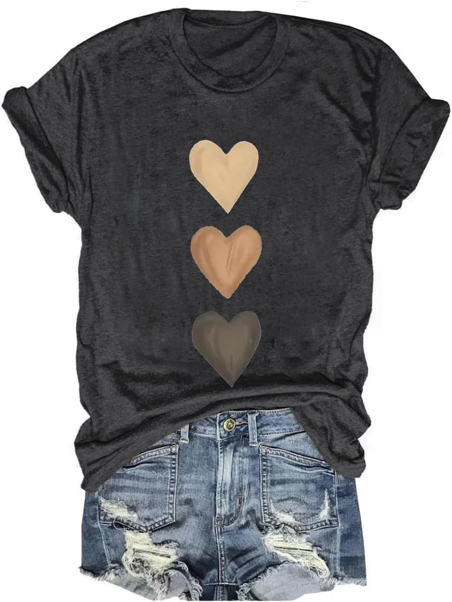 Women's Vintage Floral T Shirt Boho Wildflower Graphic Loose Tees Short Sleeve Casual Tops - Image 34