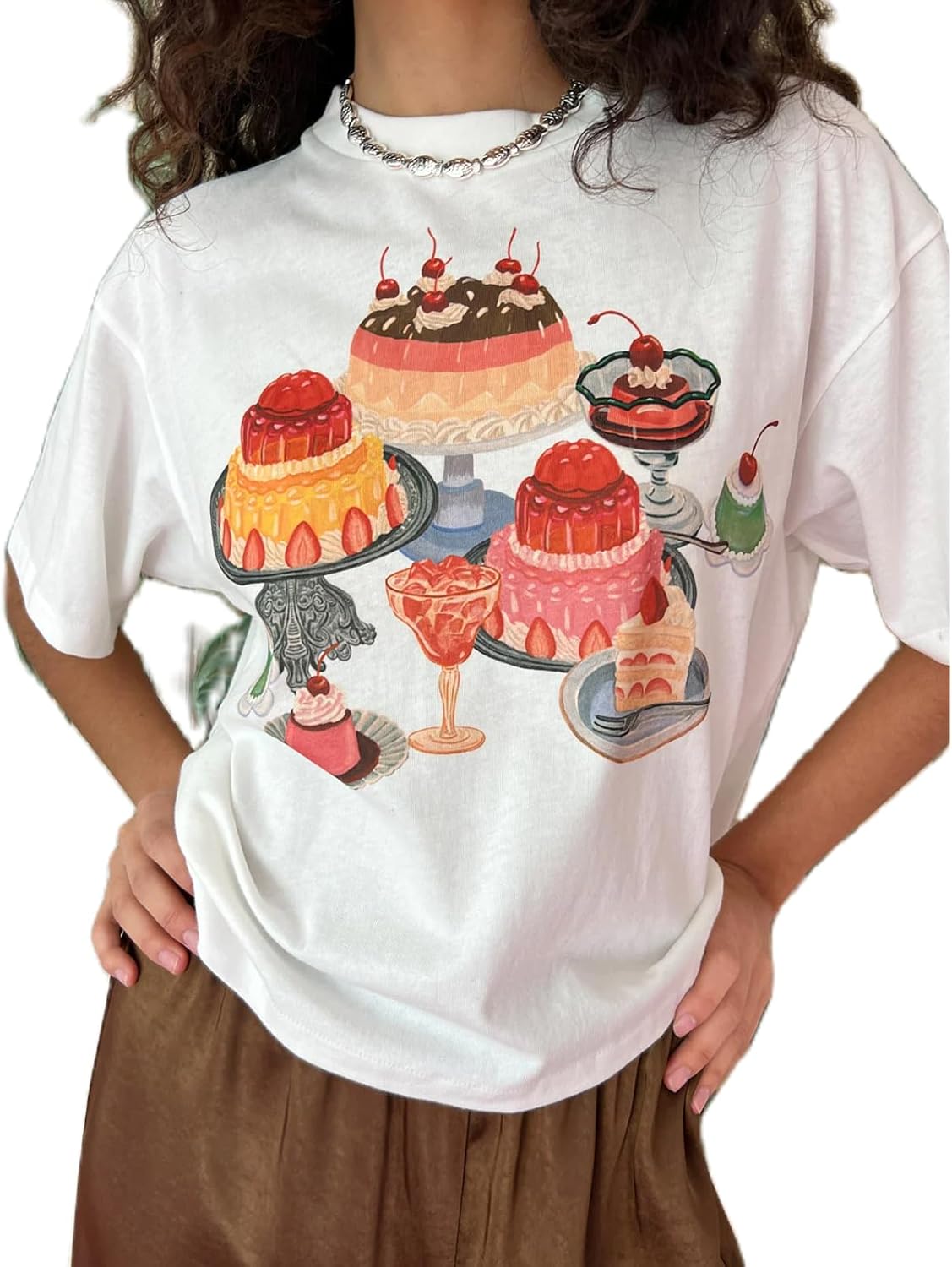 Womens Y2k Fruit Graphic Print Oversized T Shirts Summer Vintage Aesthetic Baggy Tees Tops Teen Girl Clothes - Image 18