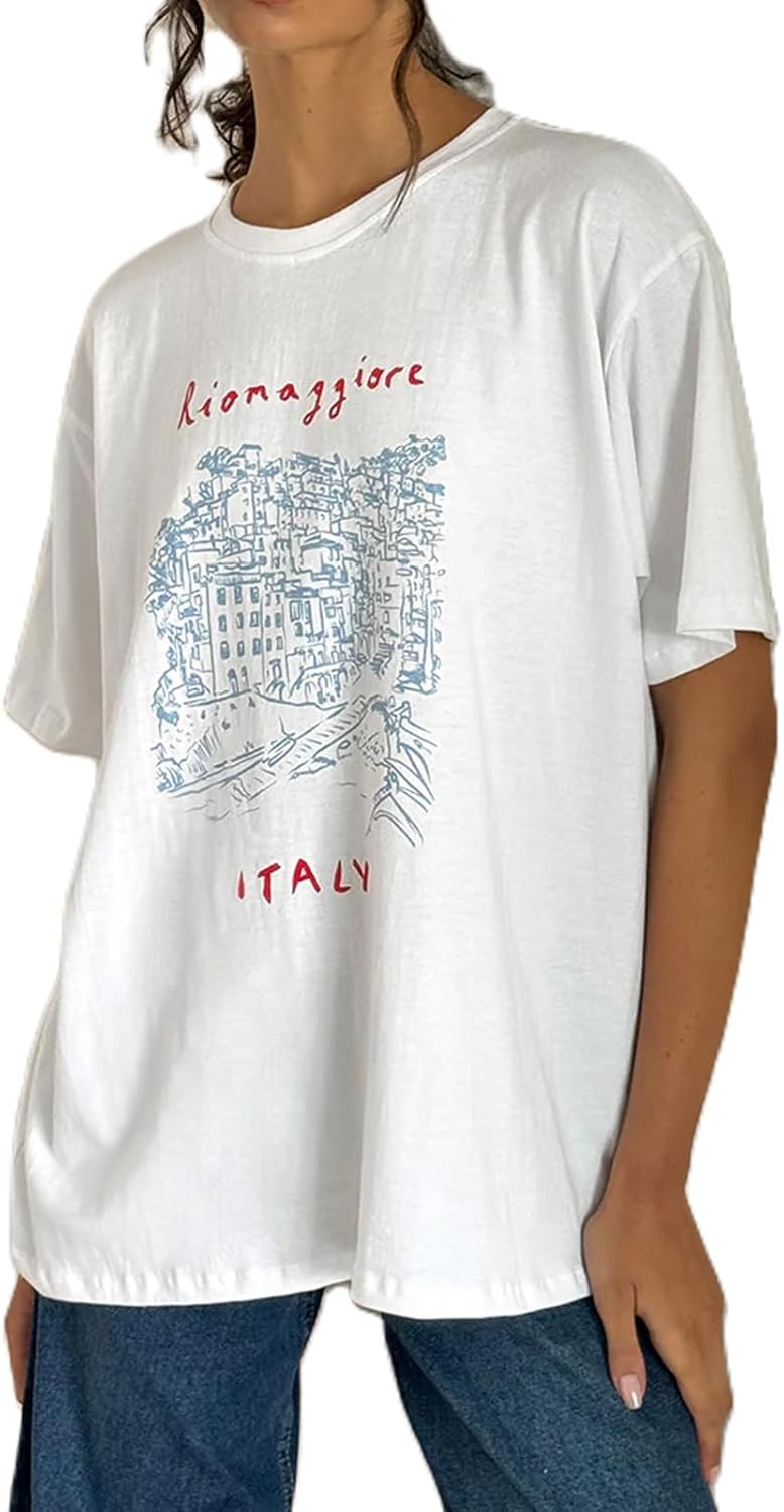 Womens Y2k Fruit Graphic Print Oversized T Shirts Summer Vintage Aesthetic Baggy Tees Tops Teen Girl Clothes - Image 11