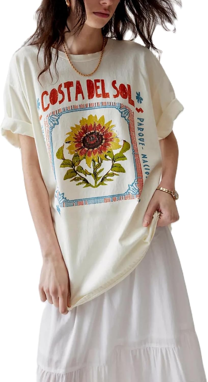 Womens Y2k Fruit Graphic Print Oversized T Shirts Summer Vintage Aesthetic Baggy Tees Tops Teen Girl Clothes - Image 5